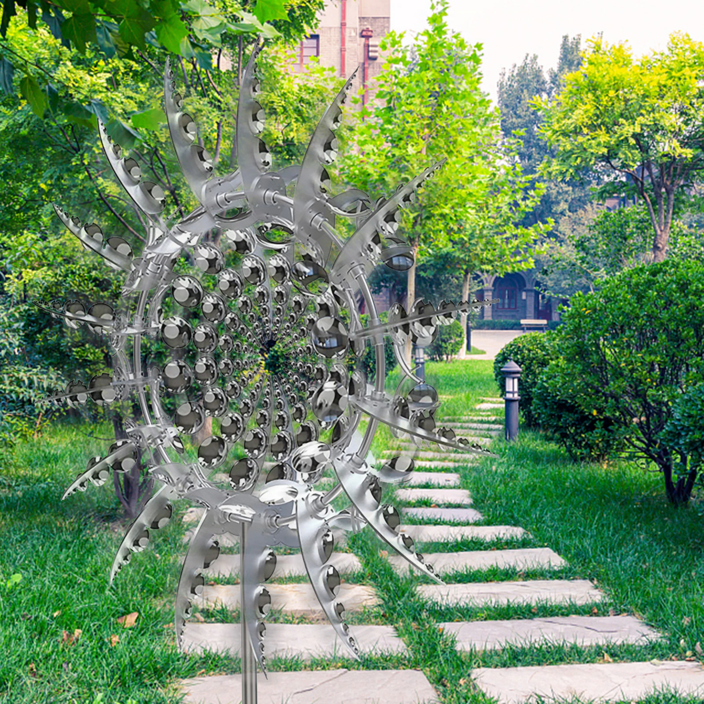 Enchanting Metal Wind Spinner for Garden Décor