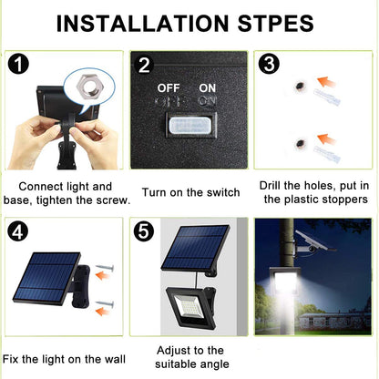 Advanced Solar Security Light with Motion Sensor – Waterproof and Energy-Efficient