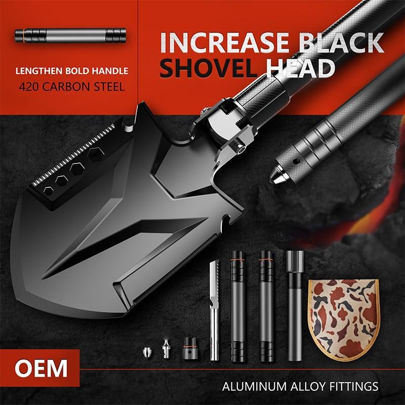 Ultimate 10-in-1 Tactical Folding Shovel for Outdoor Enthusiasts