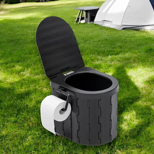 Heavy-Duty Foldable Portable Toilet for Outdoor and Emergency Use